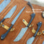 Premium Custom Damascus Steel Hunting Knife Collection with Buffalo Horn Handles - Korvel