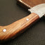 Artisan Damascus Skinning Knife with Olive Wood Grip - Korvel