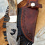Artisan Crafted Deer Gut Hook Skinning Knife – Damascus Steel with Antler Handle - Korvel