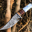 Exquisite Handcrafted Damascus Steel Hunting Knife - Korvel