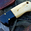 Premium Custom Damascus Steel Skinner Knife for Outdoor Adventures - Korvel