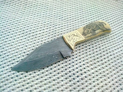 Exquisite Damascus Steel Slim Knife - Korvel