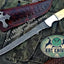 KBS Knives Store Artisan Damascus Steel Fillet Knife with Bone & Steel Handle and Leather Sheath - Korvel
