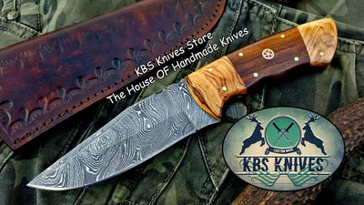 Artisan Crafted Damascus Steel Hunting and Skinning Knife - Korvel