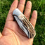 Exquisite Custom Handmade Damascus Steel EDC Pocket Knife with Antler Handle - Korvel