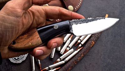 Premium Full Tang Handmade Railroad Spike Hunting Knife - Korvel