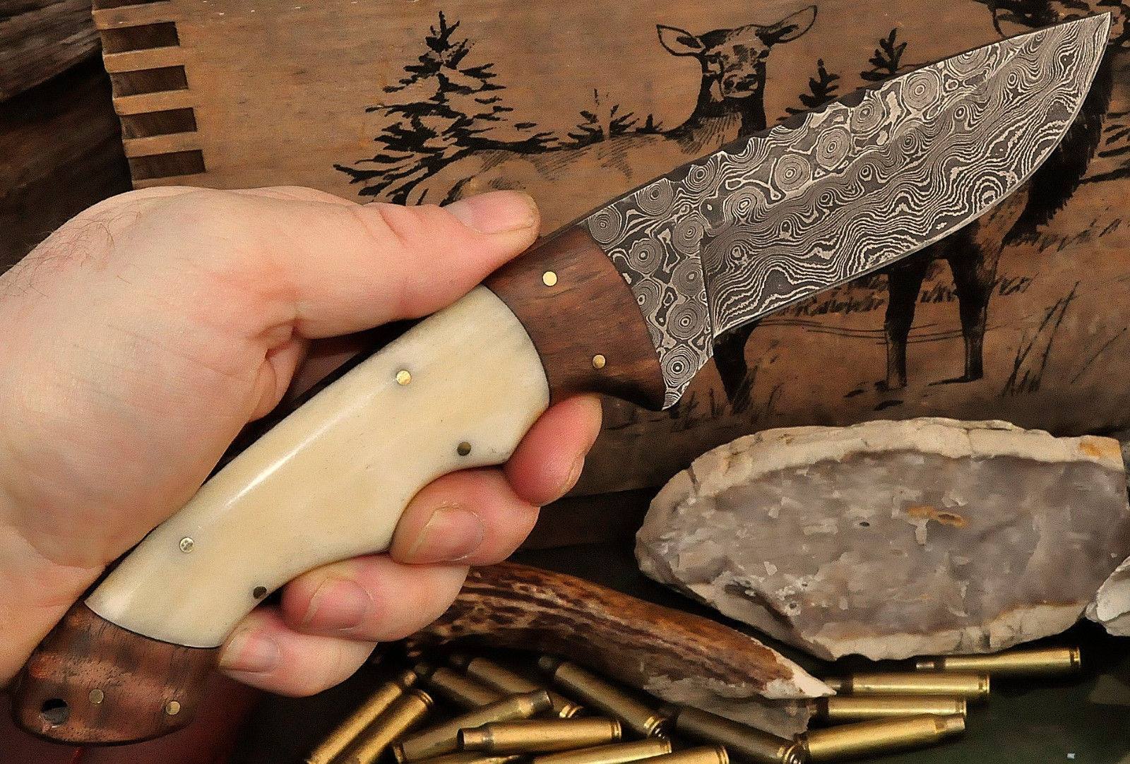 Artisan Crafted Damascus Steel Skinning Knife - Korvel