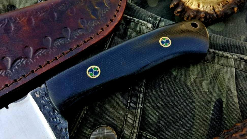 Premium Custom 1095 High Carbon Steel Hunting and Skinning Knife - Korvel