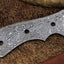 Premium Damascus Steel Blank Blade for Crafting - Korvel