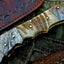 Exquisite Handmade Damascus Steel Folding Knife - Korvel