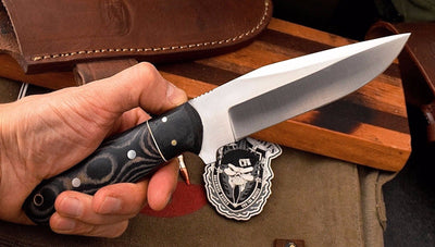 Premium Custom D2 Tool Steel Bushcraft Skinning Knife - Korvel