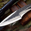 Premium Custom-Made Hunting Knife with Leather Sheath - Korvel