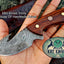 Premium Custom Damascus Steel Guthook Skinning Knife - Korvel