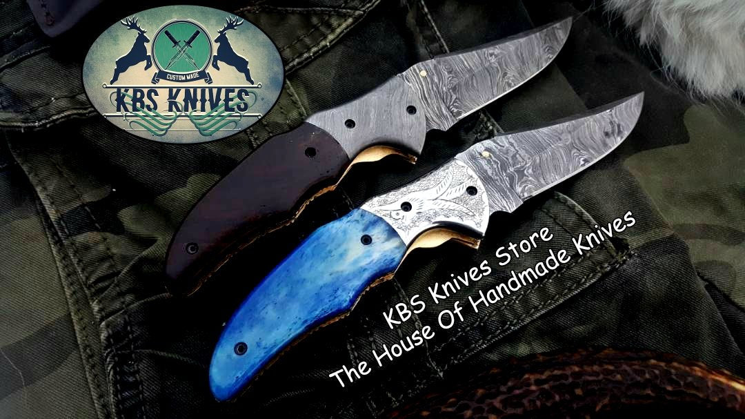 Artisan Crafted Damascus Steel Folding Knife - Custom Handmade - Korvel