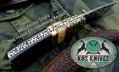 Exquisite Custom D2 Steel Folding Pocket Knife with Buffalo Horn Handle - Korvel