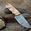 Artisan Crafted Fixed-Blade Skinning Knife with Olivewood Grip - Korvel