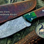 Premium Custom Damascus Steel Hunting and Skinning Knife - Korvel