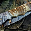 Exquisite Handmade Damascus Steel Folding Knife - Korvel