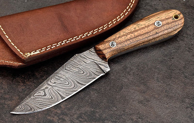 Premium Custom Damascus Steel Hunting Knife for Outdoor Adventures - Korvel