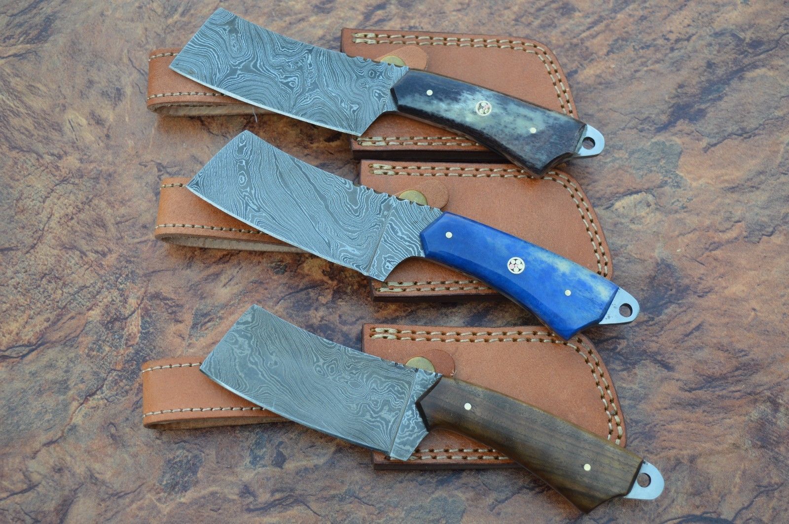 Premium Handmade Damascus Steel Cleavers - Korvel