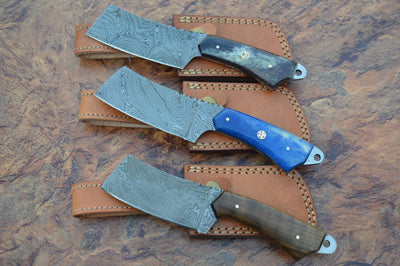 Premium Handmade Damascus Steel Cleavers - Korvel