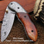 Exquisite Handmade Damascus Folding Knife - Korvel