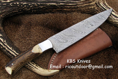 Premium Damascus Steel Chef Knife - Artisan Crafted - Korvel