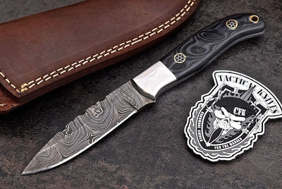 Premium Custom Damascus Steel Hunting Knife for Outdoor Adventures - Korvel