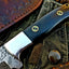Artisan Damascus Steel Hunting and Skinning Knife - Korvel