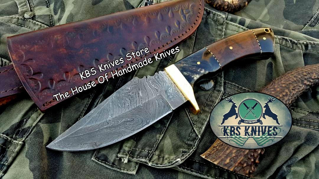 Premium Full Tang Handmade Damascus Steel Hunting Knife - Korvel