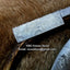 Exquisite Damascus Steel Antique Razor with Leather Case - Exclusive at KBS Knives Store - Korvel