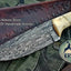 Artisan Crafted Damascus Steel Hunting Knife - Korvel