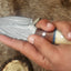 Premium Damascus Steel Skinning Knife with Exquisite Bone and Rosewood Handle – 7 Inches Long - Korvel
