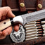 Exceptional Damascus Steel Hunting Skinner Knife - Korvel