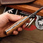 Artisan Damascus Olive Wood Hunting Skinner Knife - EDC Essential - Korvel
