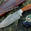 Premium Custom Damascus Steel Hunting and Skinning Knife - Korvel