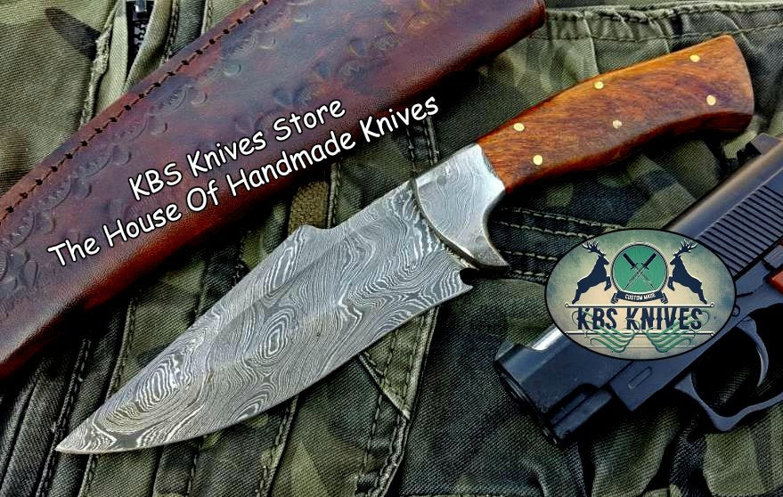 Premium Custom Damascus Steel Hunting and Skinning Knife - Korvel