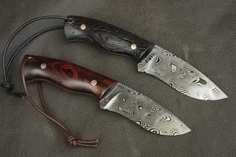 Premium Custom Damascus Steel Hunting and Skinning Knife - Korvel