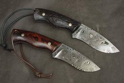 Premium Custom Damascus Steel Hunting and Skinning Knife - Korvel