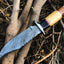 Premium Custom Damascus Steel Hunting Knife - Handcrafted Excellence - Korvel