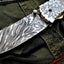 Artisan Crafted Damascus Steel Folding Pocket Knife - Korvel