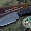 Premium Custom Damascus Steel Hunting and Skinning Knife - Korvel