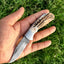 Exquisite Custom Handmade Damascus Steel EDC Pocket Knife with Antler Handle - Korvel