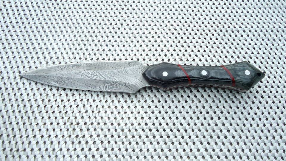 Premium Damascus Steel Double Edge Knife - Korvel