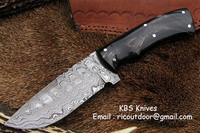 Premium Handcrafted Damascus Steel Skinning Knife - Korvel
