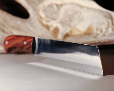 Premium Game Processing Set – 6-Piece Rosewood Handle Knife Collection with Leather Roll - Korvel