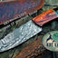 Premium Custom Damascus Steel Hunting and Skinning Knife - Korvel