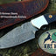 Artisan Crafted Damascus Steel Hunting and Skinning Knife - Korvel
