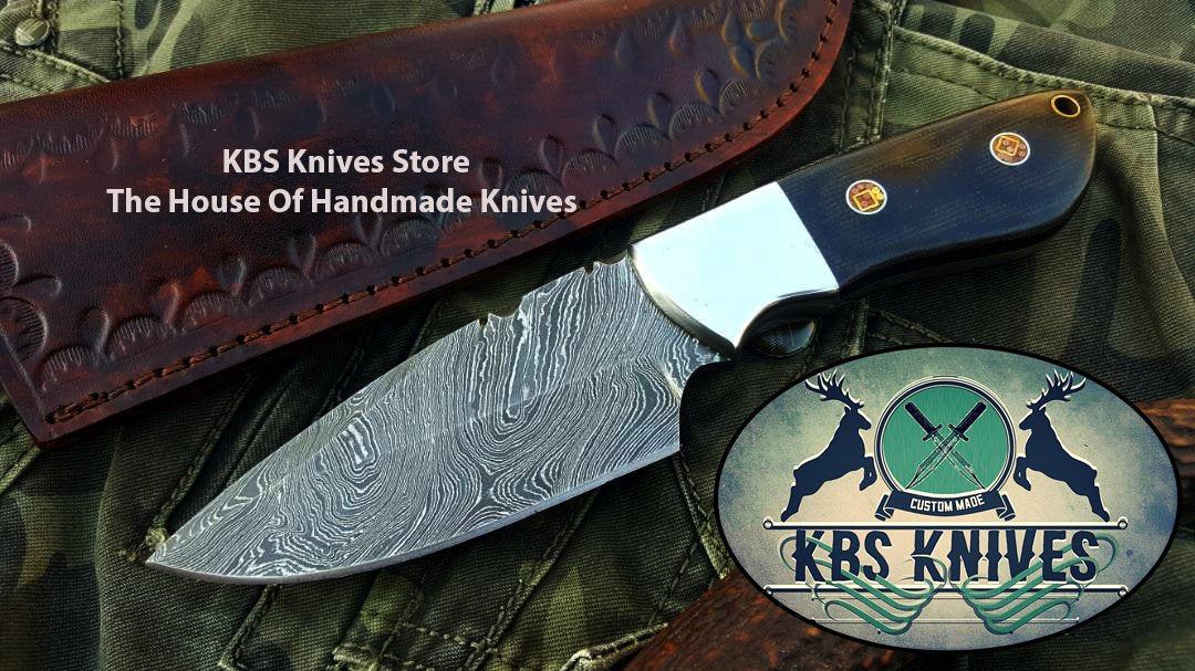 Artisan Crafted Damascus Steel Hunting and Skinning Knife - Korvel