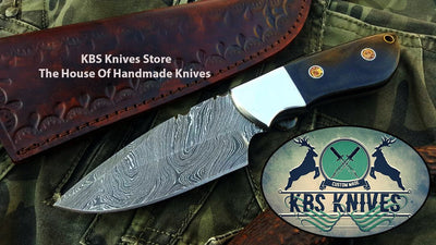 Artisan Crafted Damascus Steel Hunting and Skinning Knife - Korvel
